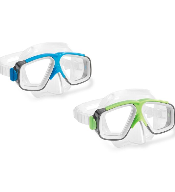 Intex Surf Rider Yüzücü Maskesi (Mavi- Yeşil Renk) 8+ Yaş