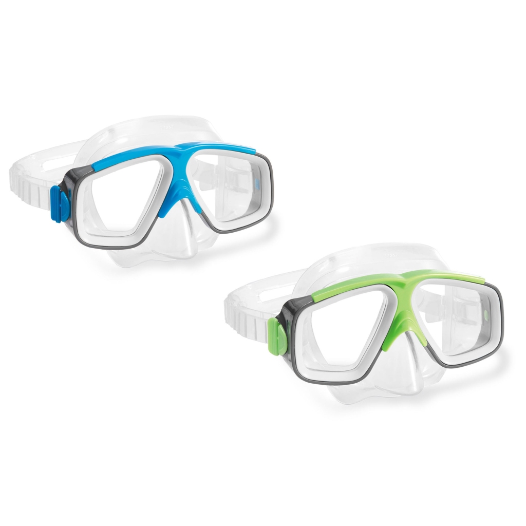 Intex Surf Rider Yüzücü Maskesi (Mavi- Yeşil Renk) 8+ Yaş