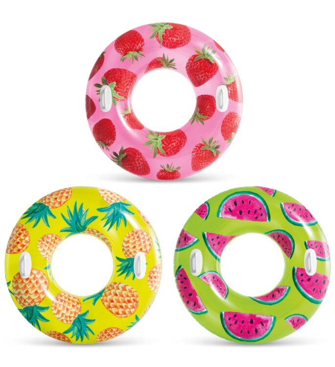 Intex Tropikal Meyve Desenli Simit 107 cm (9+ Yaş)