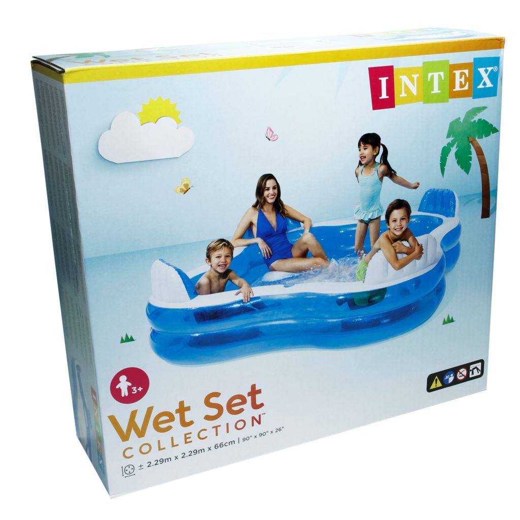 Intex Koltuklu Aile Havuzu 229x229x66 cm - Görsel 6
