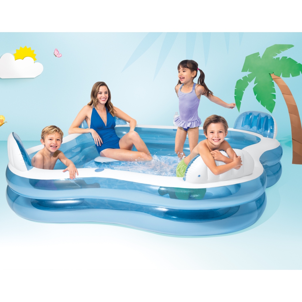 Intex Koltuklu Aile Havuzu 229x229x66 cm - Görsel 5