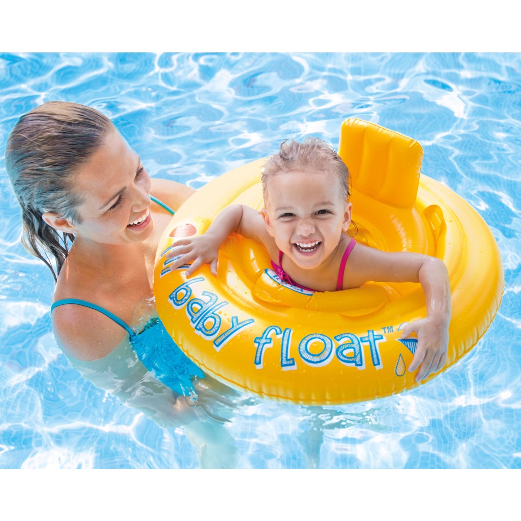Intex Bebek Simidi 70 cm – Sarı Bebek Yüzme Simidi (6-12 Ay) - Görsel 2