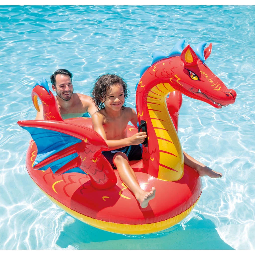 Intex Şişme Ejderha Binici 198x173 cm – Deniz ve Havuz Oyuncağı - Görsel 2