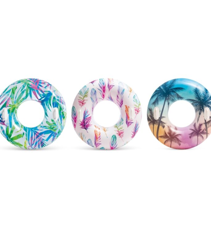 Intex Tutmaçlı Desenli Simit 97 cm. 3 Asorti (9+ Yaş)