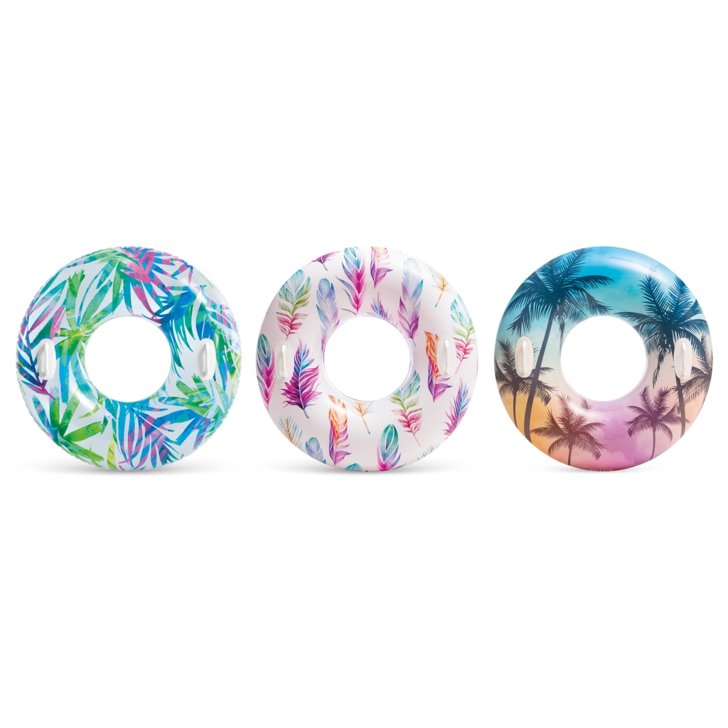 Intex Tutmaçlı Desenli Simit 97 cm. 3 Asorti (9+ Yaş)