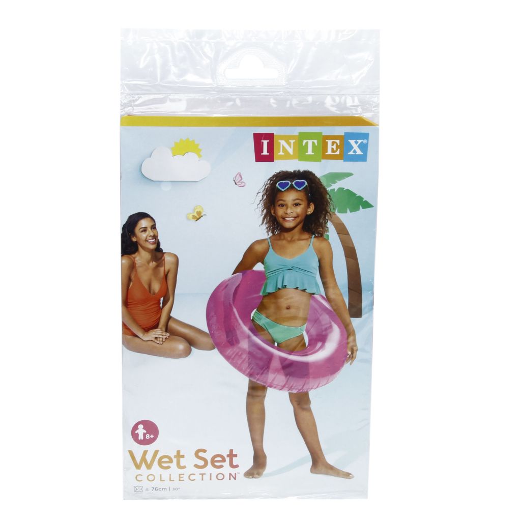 Intex Jumbo Çocuk Simit 76 cm – Şeffaf Büyük Deniz Simidi 3 Asorti (8+ Yaş) - Görsel 5