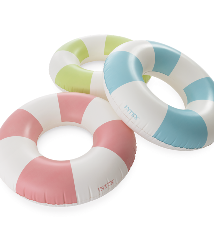 Intex Deniz Simidi 91 cm – Çizgili Şişme Simit (Yetişkin)