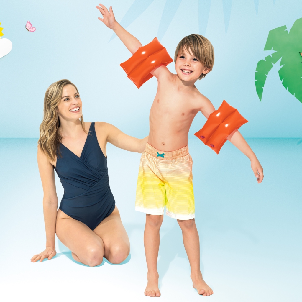 Intex Çocuk Kolluk 25x17 cm – Çift Boğumlu Kırmızı Kolluk (6-12 Yaş) - Görsel 3