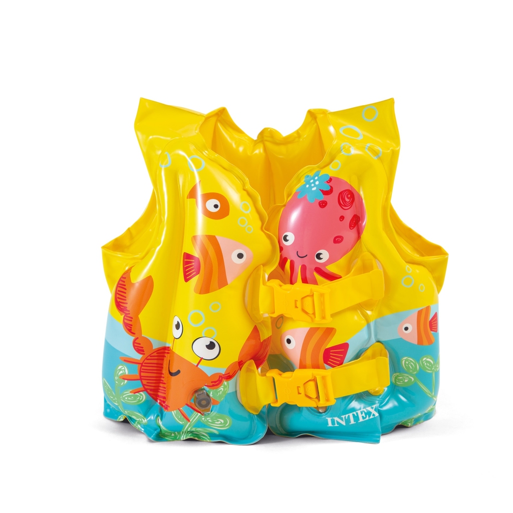 Intex çocuk yüzme yeleği 41x30 cm balık desenli şişme yelek